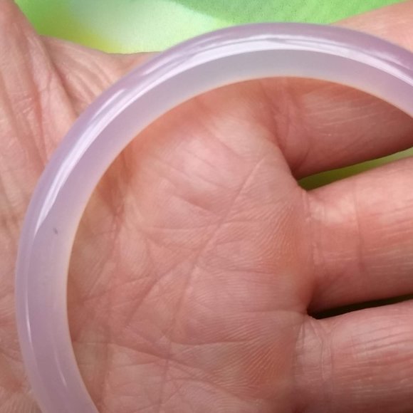 vintage 70s pink jade bangle NWOT - Picture 6 of 9